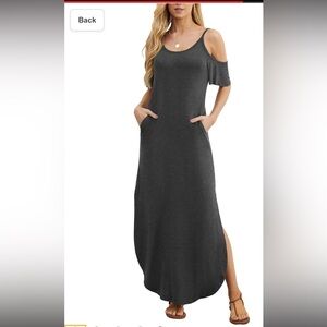 Grecerelle Jersey Maxi Dress w/Pockets
